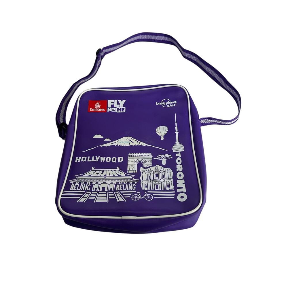 Emirates Airlines Fly With Me Purple Lonely Planet Kids Flight Bag
